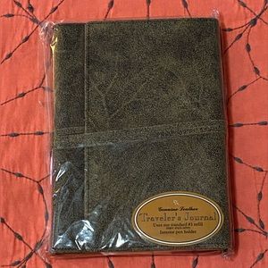 Distressed Brown Leather Journal from Barnes & Noble